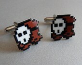 too shy - super mario shy guy cufflinks