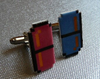 shrinkydink pills - dr. mario cufflink pair