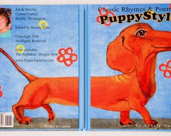 SALE - Classic Rhymes and Poems - Puppy Style featuring DOGS - Direct from the Author, childrens book, whimsical, colorful