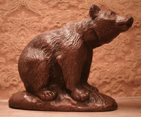 metal bear figurine