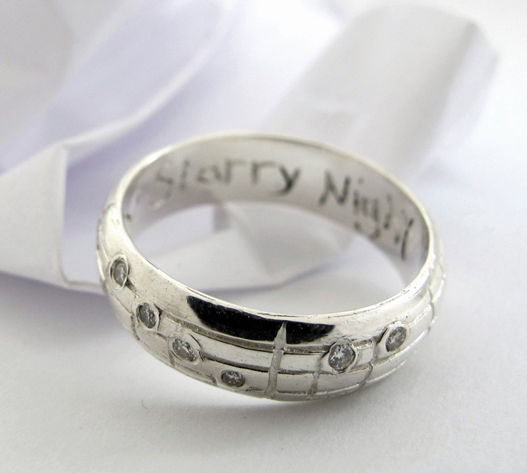 Nerd Wedding Rings Your song diamond wedding ring