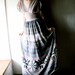 Maxi Dress - grey printed chiffon