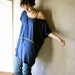 Loose fitting Tshirt dress in Rich Blue jersey