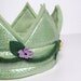 Royal Crown - Green with flowers and vines (SMALL) (WOWR010612-5R)
