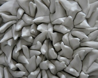 Succulent Micro Tile - Porcelain Wall Art Ceramic Wall Sculpture