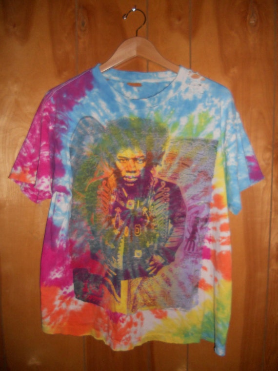 jimi hendrix tie dye t shirt