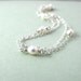 Double Strand Sterling Silver Pearl Bracelet / A Grade Pearls / Bridal Fashion / Chain Bracelet