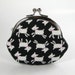 Clasp Coin Purse Kawaii Goat Black