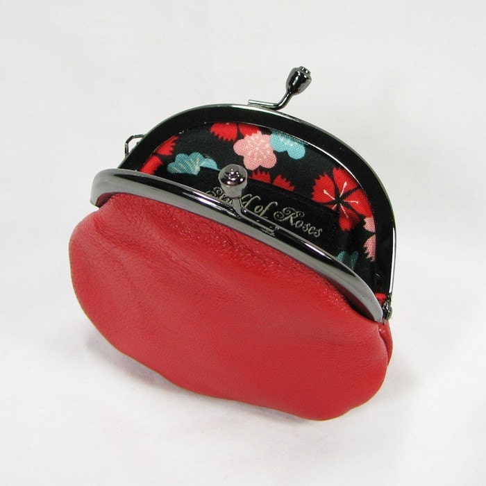 small red coin purse