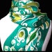Hand Painted Silk Scarf, Jaden FREE SHIPPING ETSY