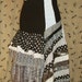 asymmetric b & W multi texture ruffle dress Fraken dress , Sally Skellington
