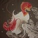 Small Size Cotton 'Sea Bream and Shrimp' Furoshiki Japanese Fabric w/Free Shipping