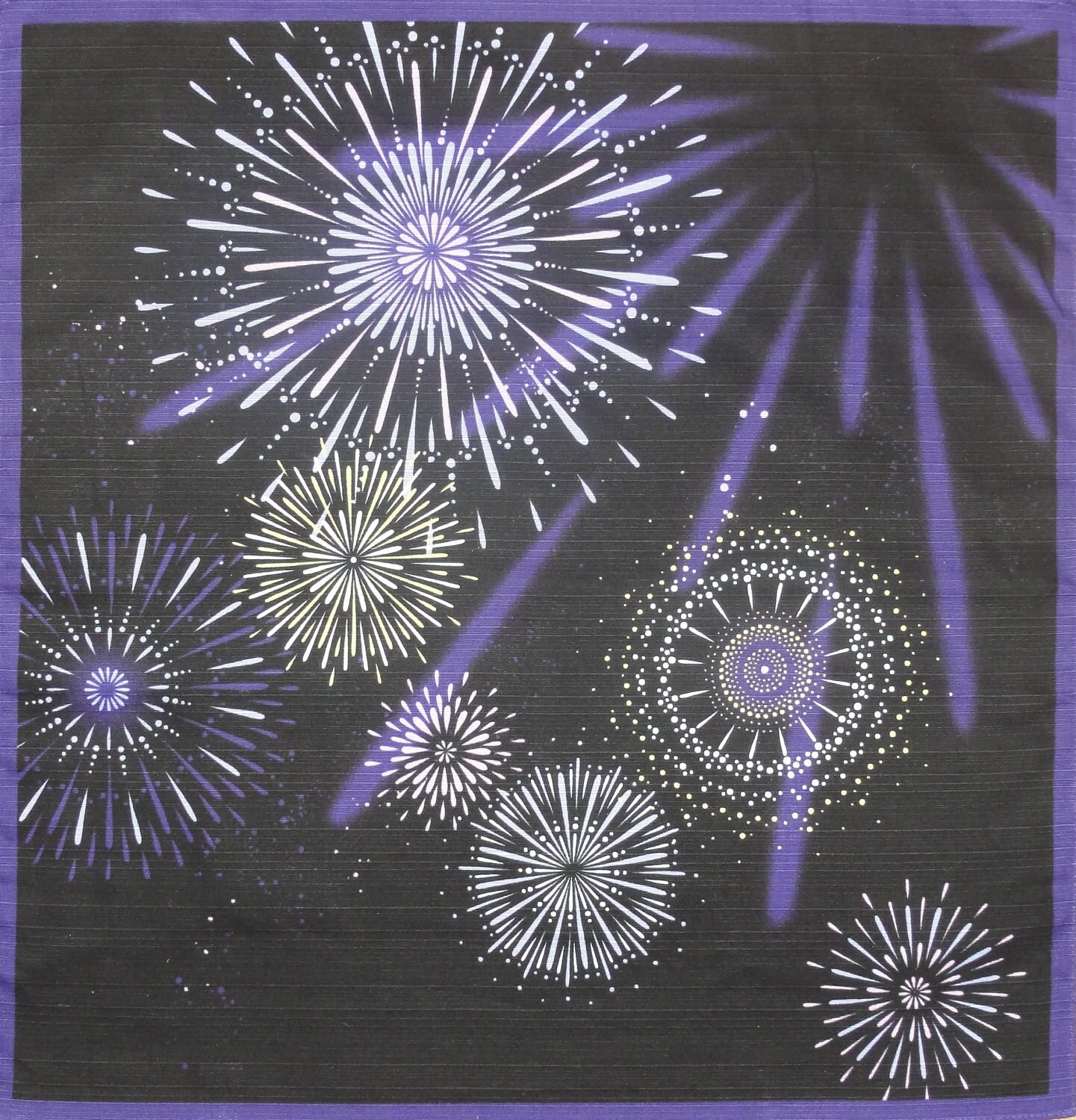 Furoshiki 'Hanabi' Fireworks Cotton Japanese Fabric
