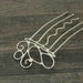 Metal hair comb, hair stick, or hair fork