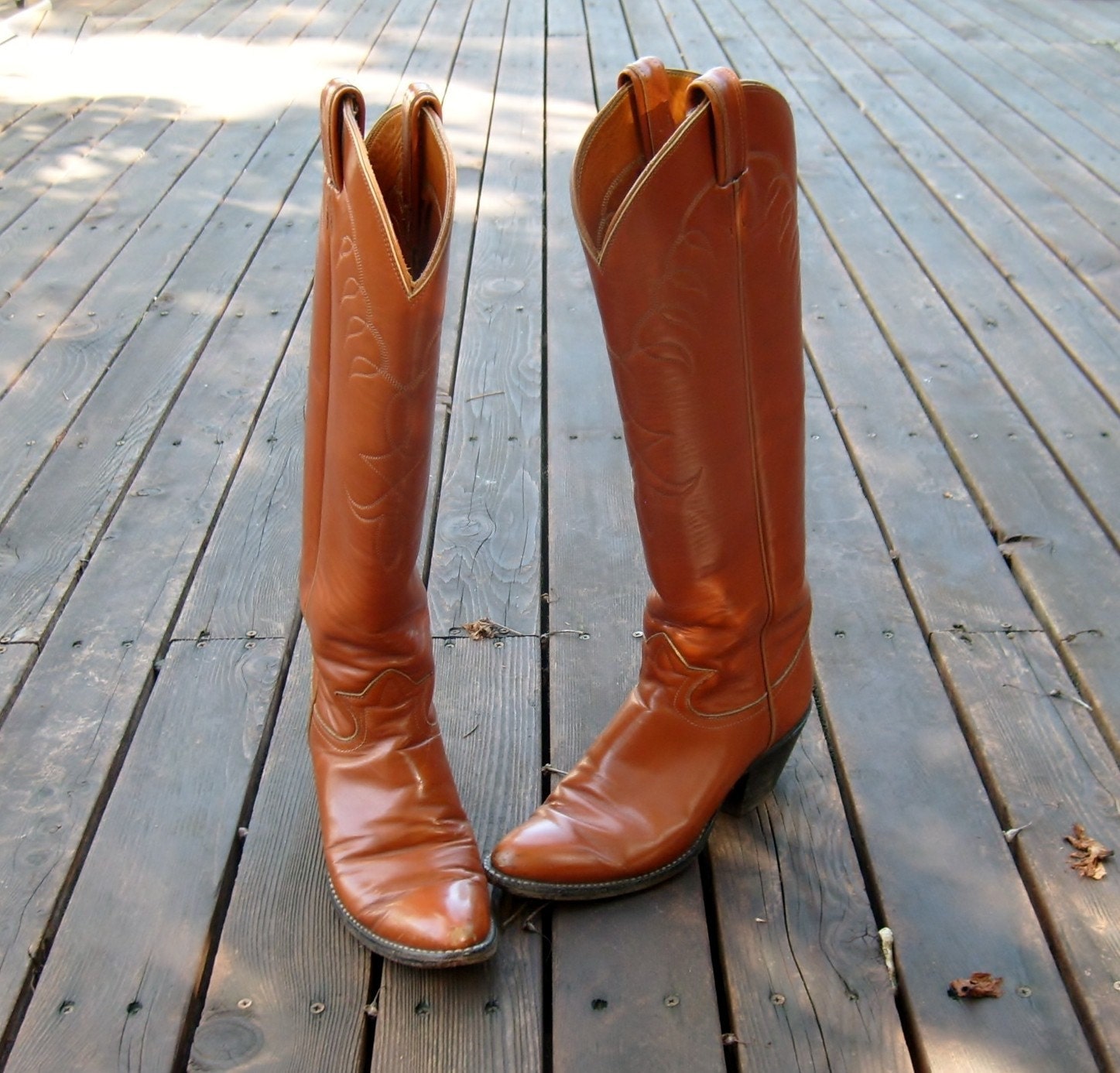 70's vintage knee high cowboy boots tall cowgirl