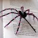 Gothic Spider Hair Pin, Black and Rose Pink Crystal Beaded by Jenifersfamilyjewels on Etsy