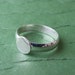One Sterling Silver Ring Blank-Non-adjustable