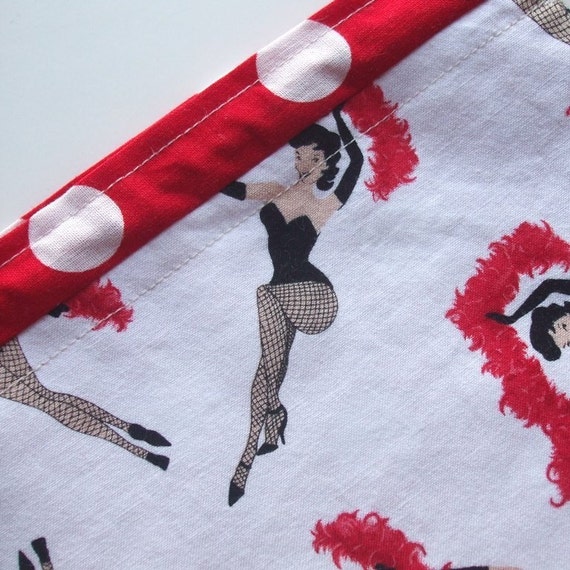 Sm Knitting Project Bag Burlesque Dancers New