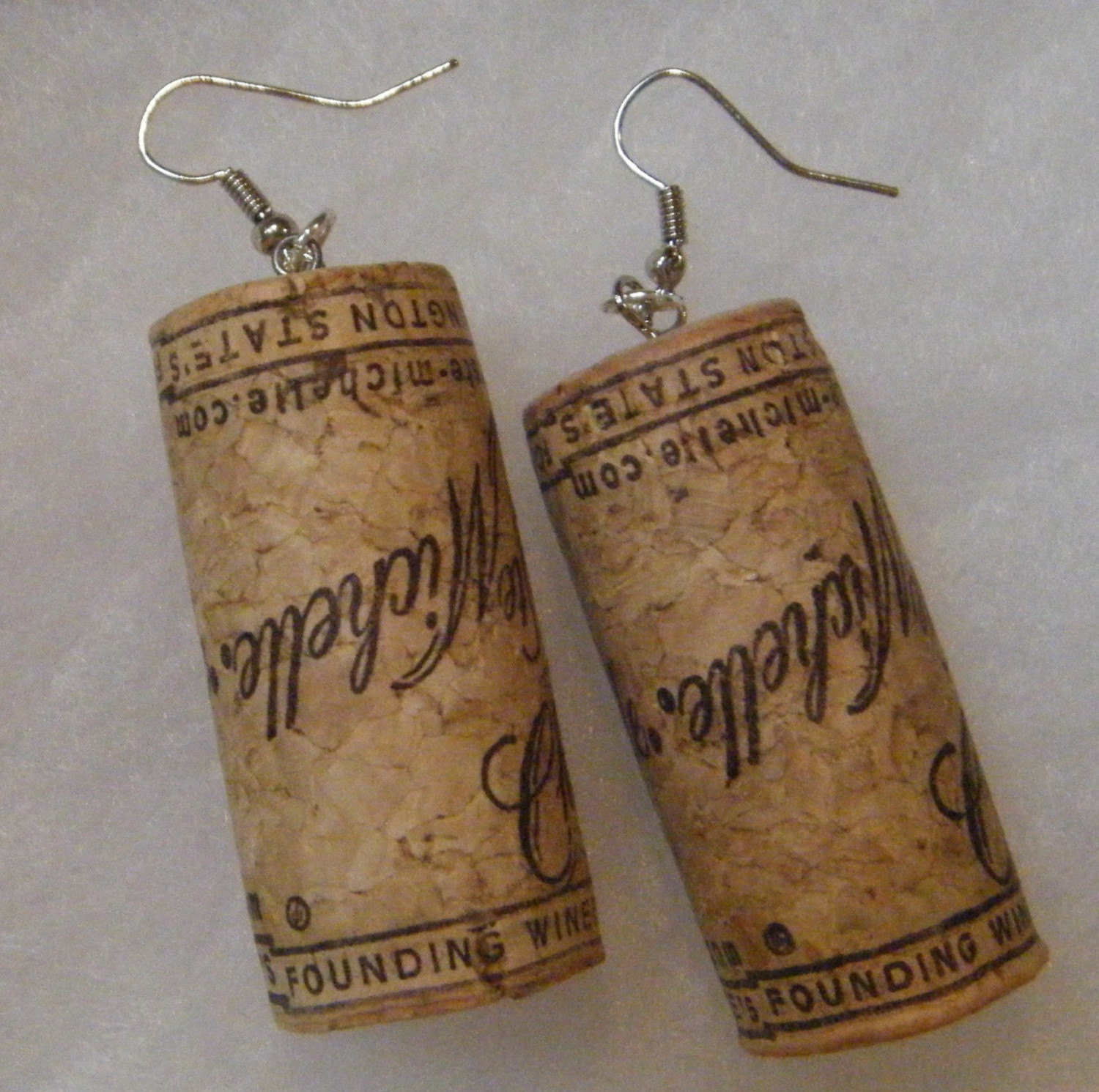 Wine Cork Earrings