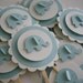 Blue Elephant Cupcake Toppers