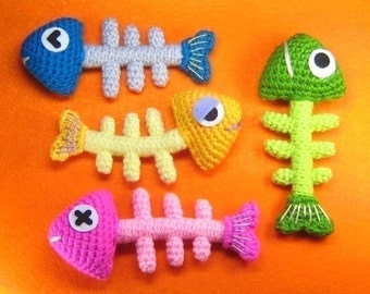 Fish Bone Crochet Pattern - PDF- Instant Download