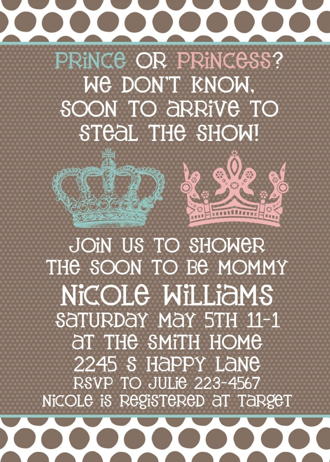 baby shower invitation neutral gender unknown shower