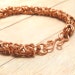 Thick Copper Byzantine Chain Mail Bracelet, Chain Maille, Chainmail Jewelry, Unisex, Men Women