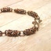 Oxidized Copper Bracelet, Byzantine Segments Chainmail Bracelet, Copper Metalwork Jewelry, Women's Chainmaille Jewelry, Chain Maille