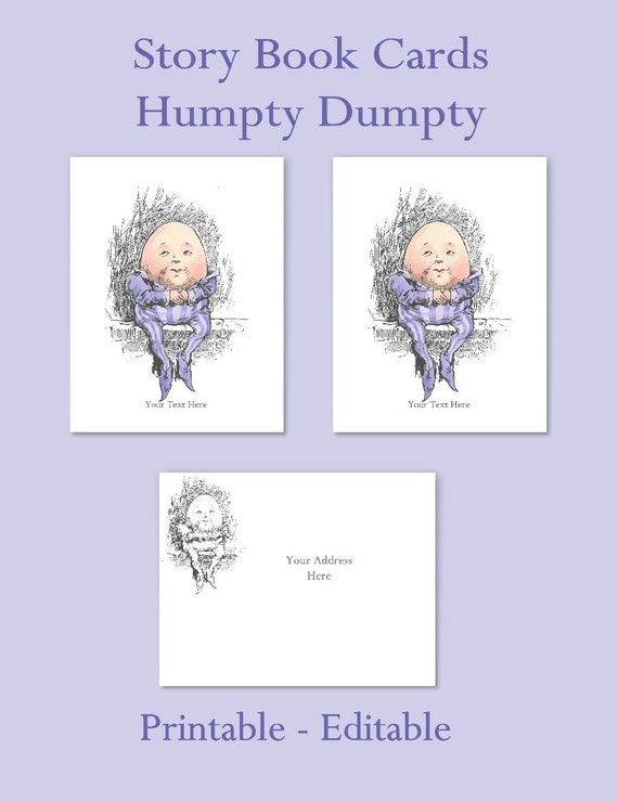 Humpty Dumpty Story Book Cards