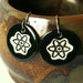 Black Atom Ceramic Earrings