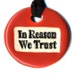 In Reason We Trust Ceramic Necklace in Tomato Red
