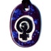 Feminist Symbol Ceramic Necklace in Purple and Blue