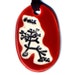 The Original Tree of Life Ceramic Necklace or Ode to Charles Darwin in Red