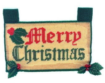 Deck Your Halls with a Beaded Chris tmas Banner Tutorial ...