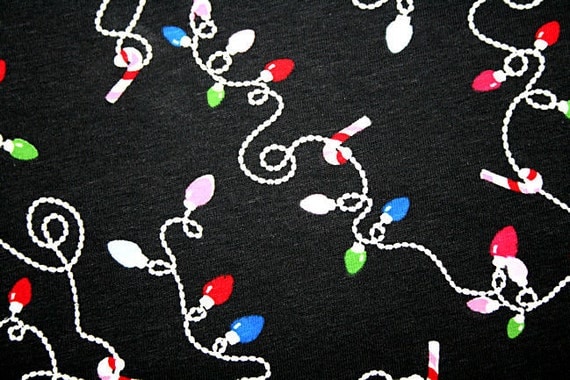 christmas stretch jersey fabric