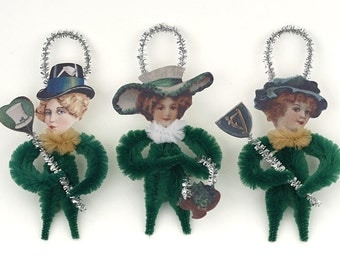 Chenille St. Patrick's Day Ornaments - Handmade St. Patrick's Day Decorations