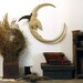 Primitive Halloween Moon Doll - Halloween Decor Wall Decoration - The Witch in the Moon - Made to Order