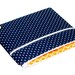 SALE iPad Case, iPad 2 Cover, Zipper Navy Dots