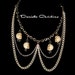 Skull Peter Pan Collar Necklace with Crystal Beads