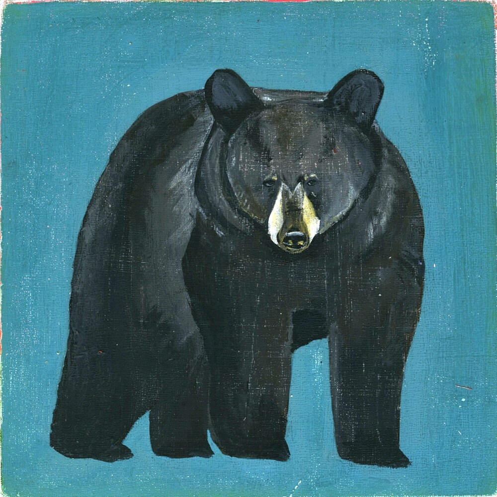 Black Bear Painting