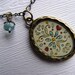 Floral Pattern Hand Painted Necklace
