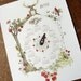 SALE 2013 The Four Seasons Woodland Cuckoo Clock Calendar 8.5x11" Print