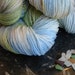 Beach Glass Superwash Merino Sock Yarn with Silvery Sparkles