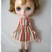 Cherry Stripes Dress for Blythe