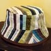 Selvage Bucket Hat in Green and Brown