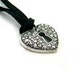 Only You Silver Heart Keyhole Pendant