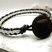 SALE Thin Mint Single Wrap Beaded Leather Bracelet, ready to ship as is, please read listing