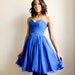 Gracelynn- royal blue silk chiffon dress -sample sale