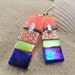 Ruby Raven Dichroic Earrings