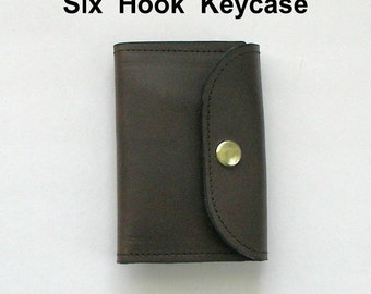 Leather Key Case, Classic key case in Brown or Black leather